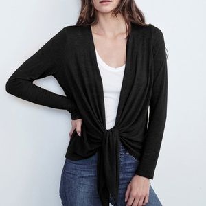 Anthropologie knit ballet tie cardigan